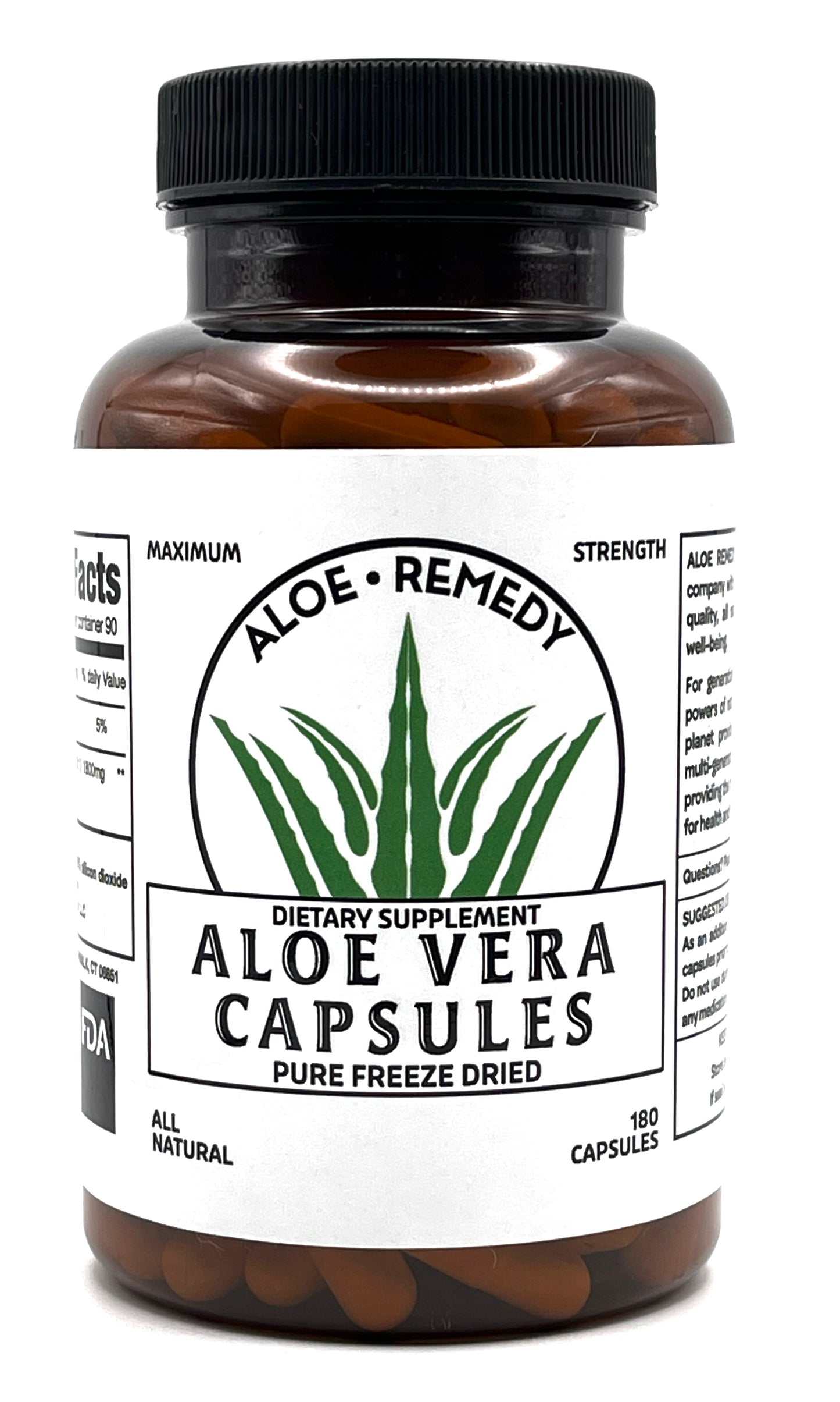 Aloe Remedy Freeze-Dried Aloe Vera Capsules
